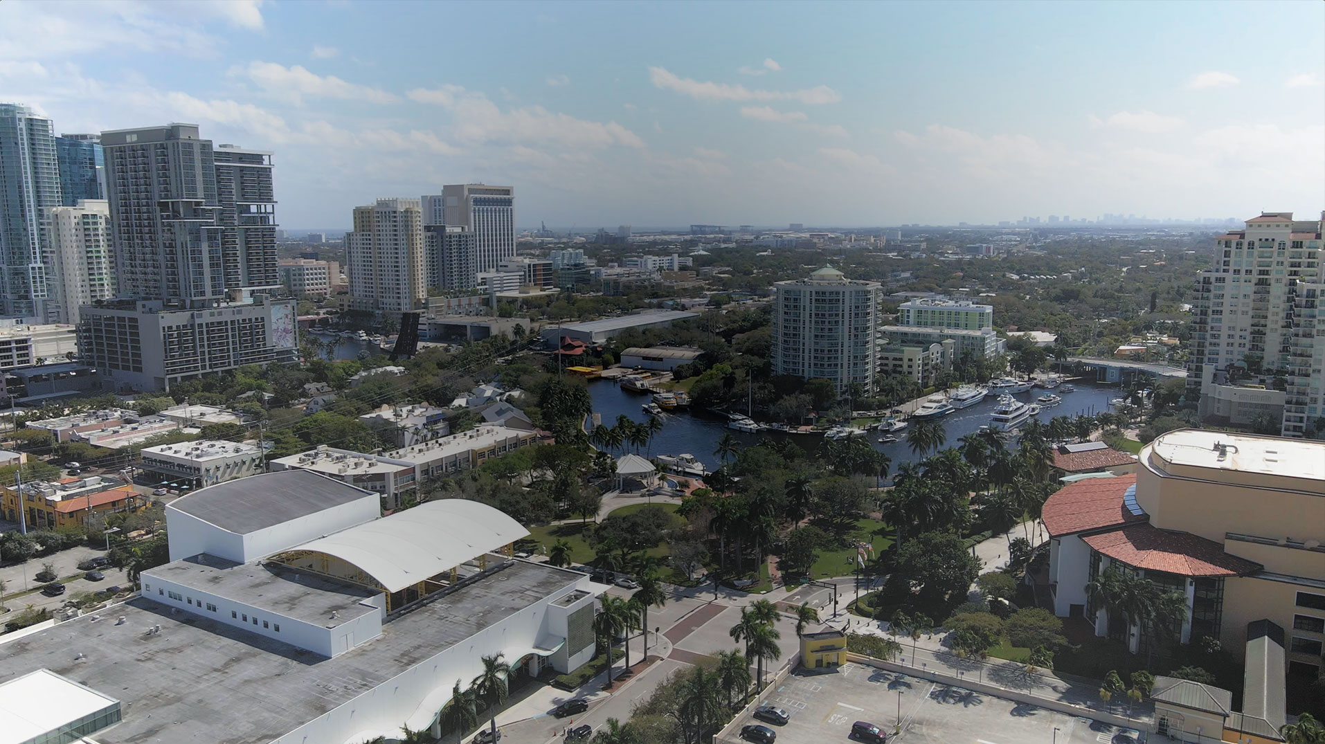 Downtown Ft. Lauderdale, Florida drone